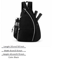Mesh Pocket Pickleball Bag Zippered Triangle Bag Lightweight