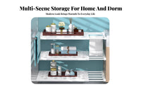 Nail Cabinet Rack Screwless Setup Installation Expandable Closet Shelf Space Saving Nail Cabinet Divider for Students, Wardrobe, Dorm Room, Kitchen