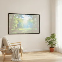 Display Screen with Black Borders Foldable Display Screen with Eyelets Portable Easy to Install for Home Theater