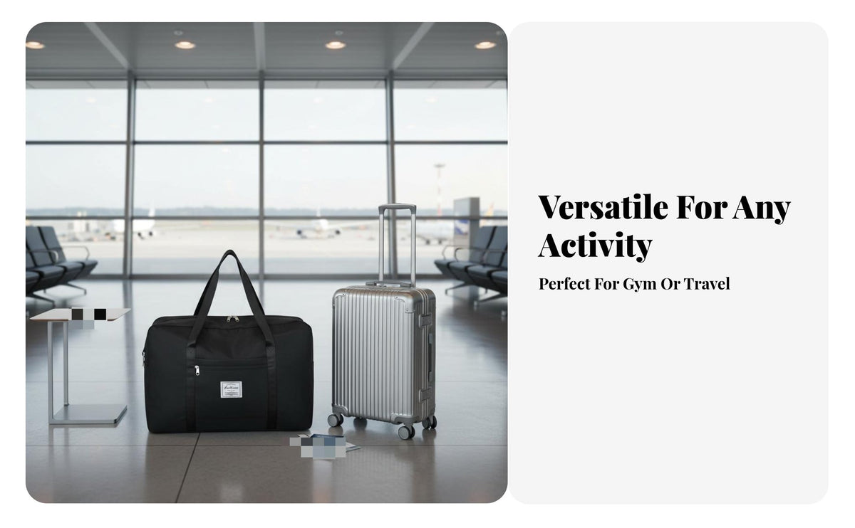 Trolley Sleeve Travel Bag Waterproof Airplane Luggage Bag Airline Friendly for Trip Ers, Women, Business Trips, Weekend Getaways, Sports Activities