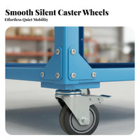 High Load Capacity Heavy Duty Tool Cart Versatile Multi-Layer Rolling Trolley All-Steel Construction Workshop Service Cart Locking Caster Wheels for Factory Workers, Warehouse Personnel, Mechanics, Repair Shop, Garage