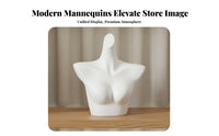 Realistic Proportions Underwear Display Form Polished Finish Lingerie Display Bust Lightweight Half Body Mannequin Long-Lasting for Boutique Owners, Clothing Designers, Window Displays, Retail Outlet S, Boutiques, Trade Exhibition
