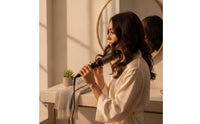 Two-Way Voltage Heated Styling Comb Fast-Heating Styling Comb with LCD Display Volumizing Hot Round Brush Tangle-Tangle-Free for Travel