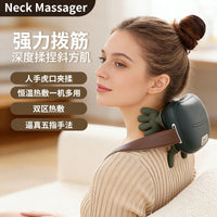 Rechargeable Neck and Shoulder Massager with Kneading Function
