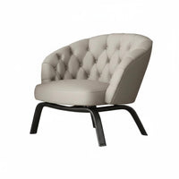 Upholstered Single-Person Couch Italian Design Highlight Chair Designer Look Deep Seat for Business Owners, Book Lovers