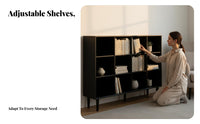 Modular Combination Stackable Cube Organizer Minimalist Design Stackable Cube Unit Easy Assembly Bookcase Detachable Legs for Apartment Dwellers, Book Lovers, Office Workers, Small Areas, Study Room, Bedroom, Hallway