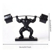 Bodybuilder Figurine Fitness Gym Ornament Masculine Desk Figurine for Bodybuilders