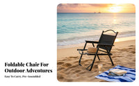 Foldable camp chair simple setup Up Lightweight Folding Chair No Assembly Required Outdoor Furniture Sturdy Frame for Beachtravelingers, al fresco diningkers, Camping, Fishing, al fresco dining, Backyard