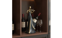 Violinist Vino Bottle Holder Tabletop Violin Vino Rack Sculptural Decor for TV Cabinet