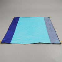 Picnic Blanket and Waterproof Mat for Family Picnic, 210T Polyester Camping Mat with Corner Pockets, Extra Large Beach Blanket