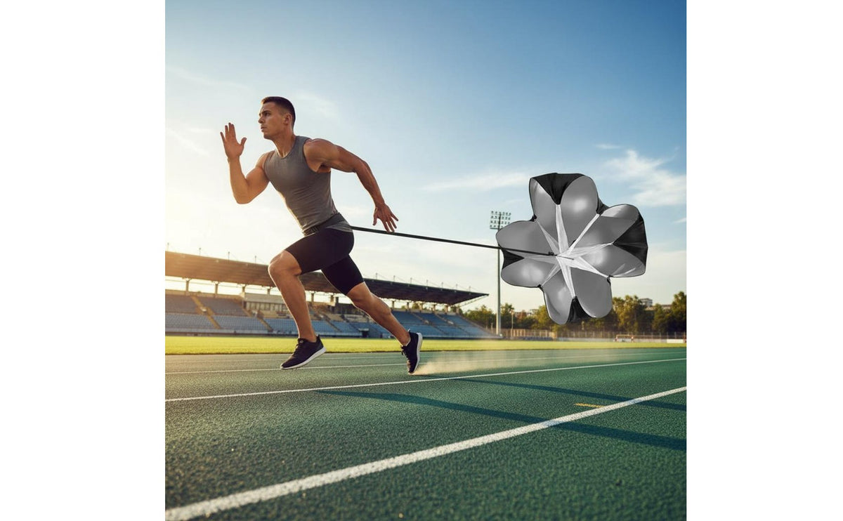 Oxford Cloth Speed Parachute Lightweight and Foldable Speed Chute Easy to Carry Resistance Parachute for Soccer Players, Runners, Athletes