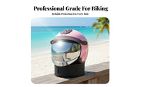 Electric Bike Helmet 3C Certified Motorbike Helmet with Visor Shell Impact-Absorbing Gear for Men, Adults, Any-Season Use, Street Riding, Traveling