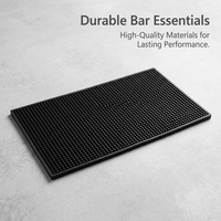 Service Mat for Food Service, Bar Mat for Bartenders, Textured Non Slip Bar Mat, Easy Clean Spill Mat