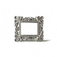 Baroque Frame Miniature Ornate Frame Small Oval for Photographers, Tabletop Decor, Flat Lays