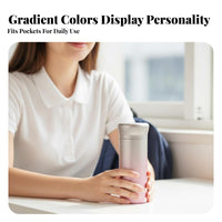Keeps Hot & Cold Pure Titanium Water Bottle Compact Size Ultralight Titanium Container Long-Lasting for Students, School, Outdoor Activities