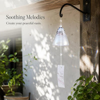 Japanese Style Glass Wind Chime for Home Decor, Hand-Painted Creative Wind Bell Ornament
