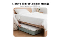 Wheeled Under-Bed Box Space-Saving Wheeled Underbed Box Stackable Design