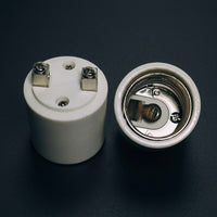 Ceiling Lighting Ceramic Lamp Holder with 500°C Heat Resistance, High Power 16A 750V E40 Lamp Base, Secure Screw Terminals, Customizable DIY Shop