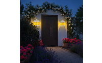 Wireless Installation Solar Motion Sensor Wall Light No Wiring Required Solar Wall Light Energy Saving Waterproof Garden Sconce Weather-Resistant for Courtyard, Patio, Front Door, Fence