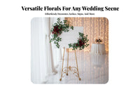 2 Pieces Wedding Arch Flower Kit Long-Lasting Artificial Flower Swag Set Artificial Flower Swag Set Long-Lasting