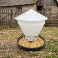 Automatic Chicken Feeder Poultry Feeder for Backyard, Rainproof No Waste Outdoor Chicken Feeder