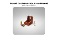 Scene Prop 1/12 Scale Bookshelf Realistic Feature Miniature Bookshelf Feature Ed Craftsmanship for Doll Collectors, Adults, Roombox