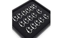 10 Pieces Curved Ear Clip Invisible No-Piercing Ear Clip Easy to Wear Non Piercing Earrings