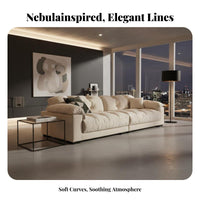 Cumulus Sofa Elephant Ear Armrests Living Room Furniture Modern Minimalist aesthetic Couch for Apartment Dwellers, Families, Small Spaces, Lounge Area, Home