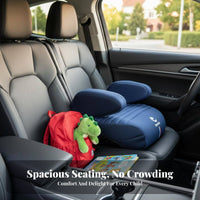 Isofix Compatible Backless elevateer seat Universal Fit Child Safety Restraint Easy Installation Vehicle Accessory Comfortable seating for Children 3-12 Years, Older Kids, Parents, Car, Travel, everyday Commute