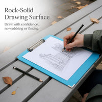 DuoSuoDuoXi 8K Waterproof PVC Sketchpad Clip Board for Drawing and Sketching, Portable for Artists and Students