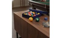 16 Pieces Crisp Striking Sound Tournament Billiard Balls Balanced Density Billiards Accessory Long-Lasting Sports Equipment Brilliant Colors for Game Room