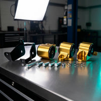 Engine Mount Bracket Aluminum Alloy Engine Bracket with Hardware 3 Hole for Cars Enthusiasts, Mechanics, Garage Projects