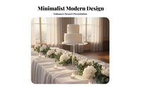 Clear Acrylic Cake Stand Elegant Presentation Acrylic Cake Stand Set Transparent Dessert Display Stands Long-Lasting