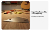 Sturdy Steel Construction Guitar Fret Leveling Ruler Accurate Measurement Fret Height Gauge 4 Precision Edges for Repair Shop, Home Studio
