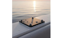 Thickened Downrigger Mounting Base High Strength Downrigger Base Plate Heavy Duty Boat Trolling Mount Load Bearing for Anglers, Marine Use