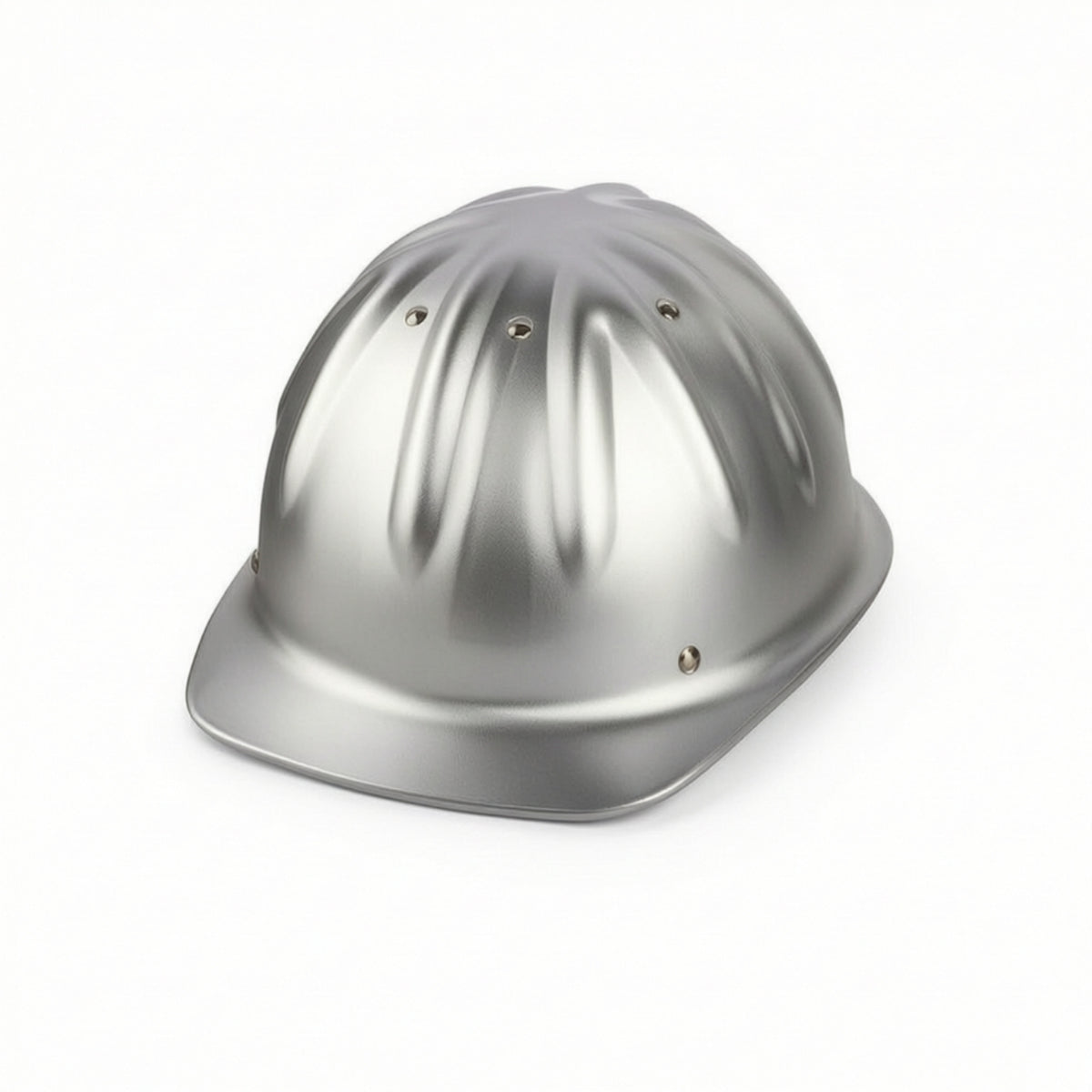 Aluminum Safety Helmet Adjustable Metal Hard Hat Vented Safety Helmet High-Impact Hard Hat with Chin Strap Easy Adjustment