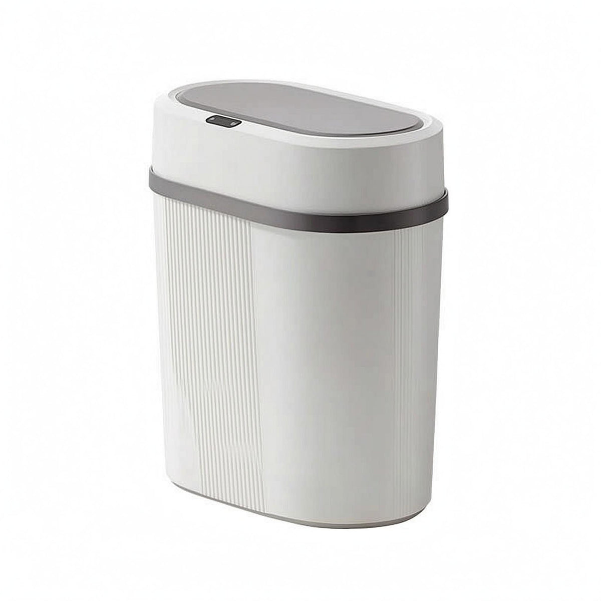 Sensor Trash Can Matte Finish Smart Trash Can Ribbed Side Panel