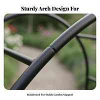 Weather-Resistant Garden Arch Weatherproof Flower Arbor Sturdy Construction Climbing Plant Trellis Heavy-Duty for Homeowners, DIY Enthusiasts, Event Planners, Yard, Backyard, Patio, Pathway
