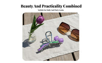 Bloom Design Fastener Fairy Design Large Bloom Hair Grip Floral Fastener Chic Large Flower Hair Grip Strong Hold for Parties