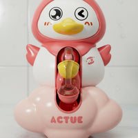 Colorful Rotating Duck Bath Toy Interactive Bath Water Wheel Educational Duck Slide Toy Safe for Toddlers, Kids, Babies, Bathroom