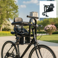 Child Bike Seat Secure Child Cycle Seat with Harness Padded Compact for Toddlers, Family Rides, Outdoor Cycling