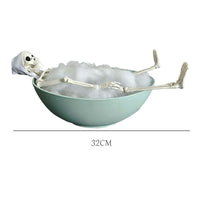 The Skeleton Takes a Bath Halloween Skeleton Bathing Decorative Ornament