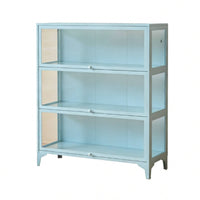 particle-resistantresistant Glass Door Curio Cabinet Floor-Standing Design Display Case Modern design Home Furniture 4-Tier Shelving for Figure collectors, Anime Fans, Living Room, Bedroom, Office