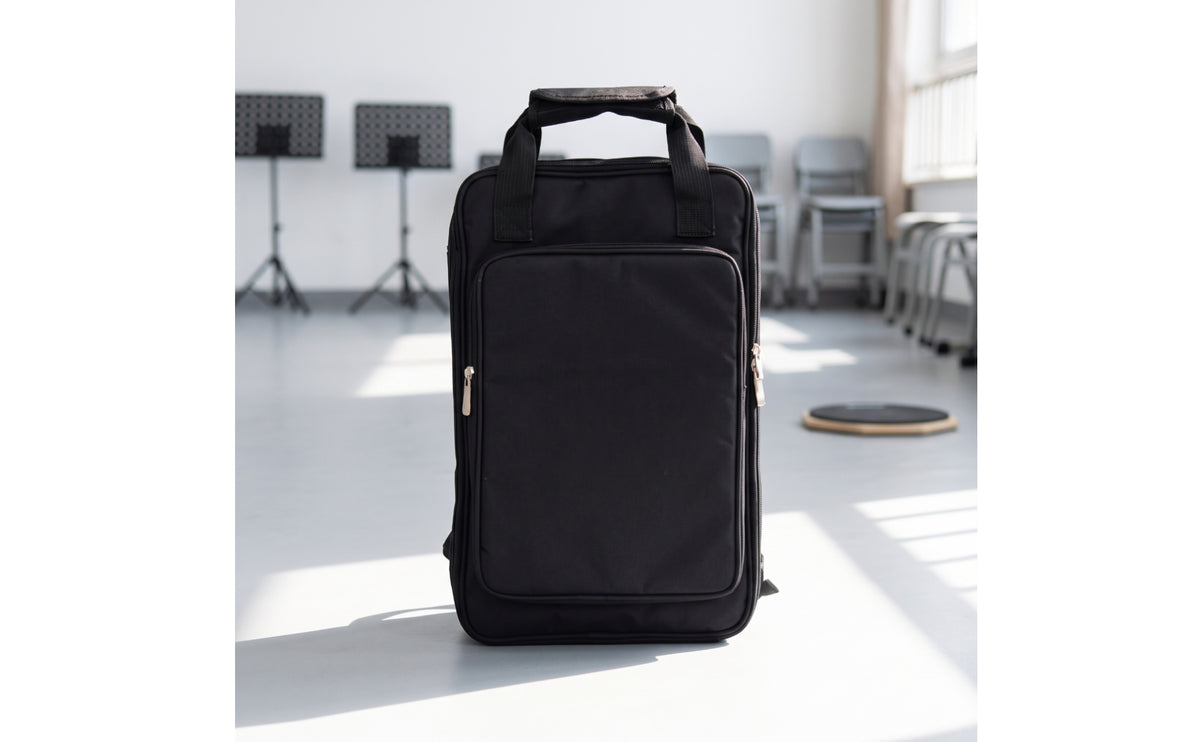 Soft-Sided Drumstick Backpack Portable Drumstick Bag with Shoulder Straps Slim Stick Bag Zippered for Drummers, Students, Rehearsals, Gigs