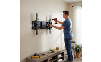 Black Finish Articulating Tv Mount Metal Slim-Line Tv Wall Mount Adjustable Home Hardware Foldable