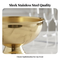 Stainless Steel Champagne Bowl Mirror Finish Large Champagne Bowl Multi-Purpose