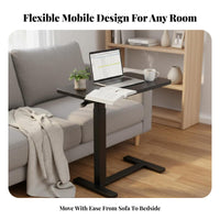 Overbed Laptop Table Movable with casters Rolling Overbed Table Foldable Multifunctional for Apartment Dwellers, Small Spaces