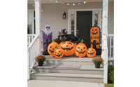 Cat on Pumpkin Inflatable Waterproof Inflatable Pumpkin and Cat for Homeowners, Yard, Lawn