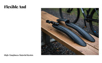 Plastic Mountain Bike Mudguard Sleek Shape Mountain Bike Mudguard Set Mountain Bike Mudguards Aerodynamic Design