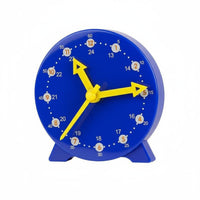 Develops Early Math Skills 3-Hand Learning Clock Easy to Read Student Teaching Clock Sturdy Analog Time Learning Tool Color-Coded for Homeschooling